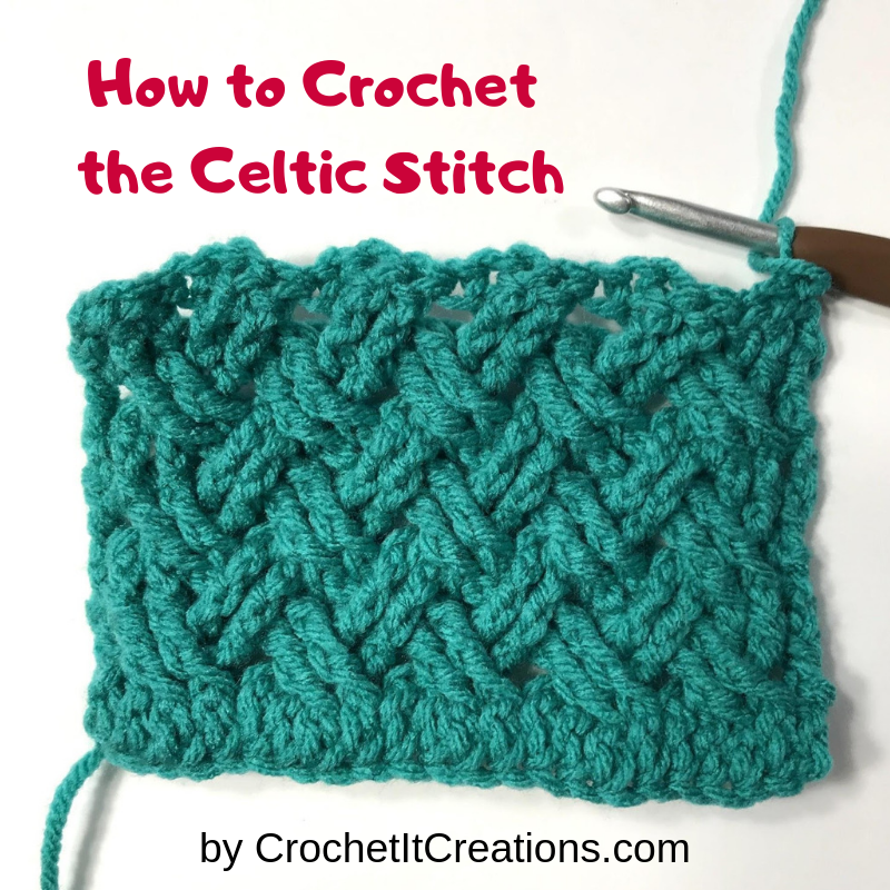 How to Work the Celtic Weave Stitch in the Round - Crochet It