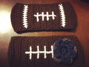 Football Ear Warmer Crochet Pattern - Crochet It Creations