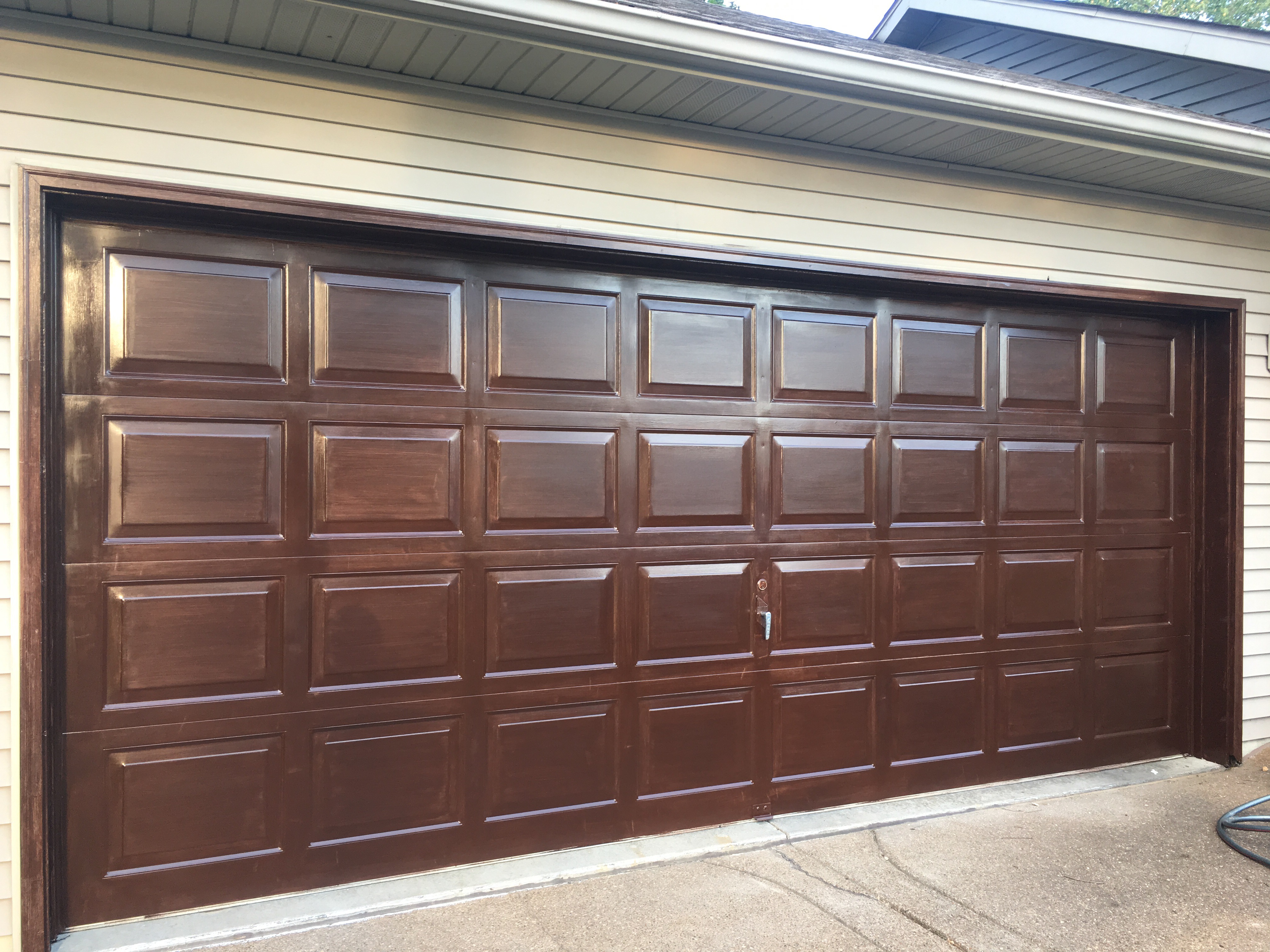 Gel Stain Garage Door Refinish Crochet It Creations