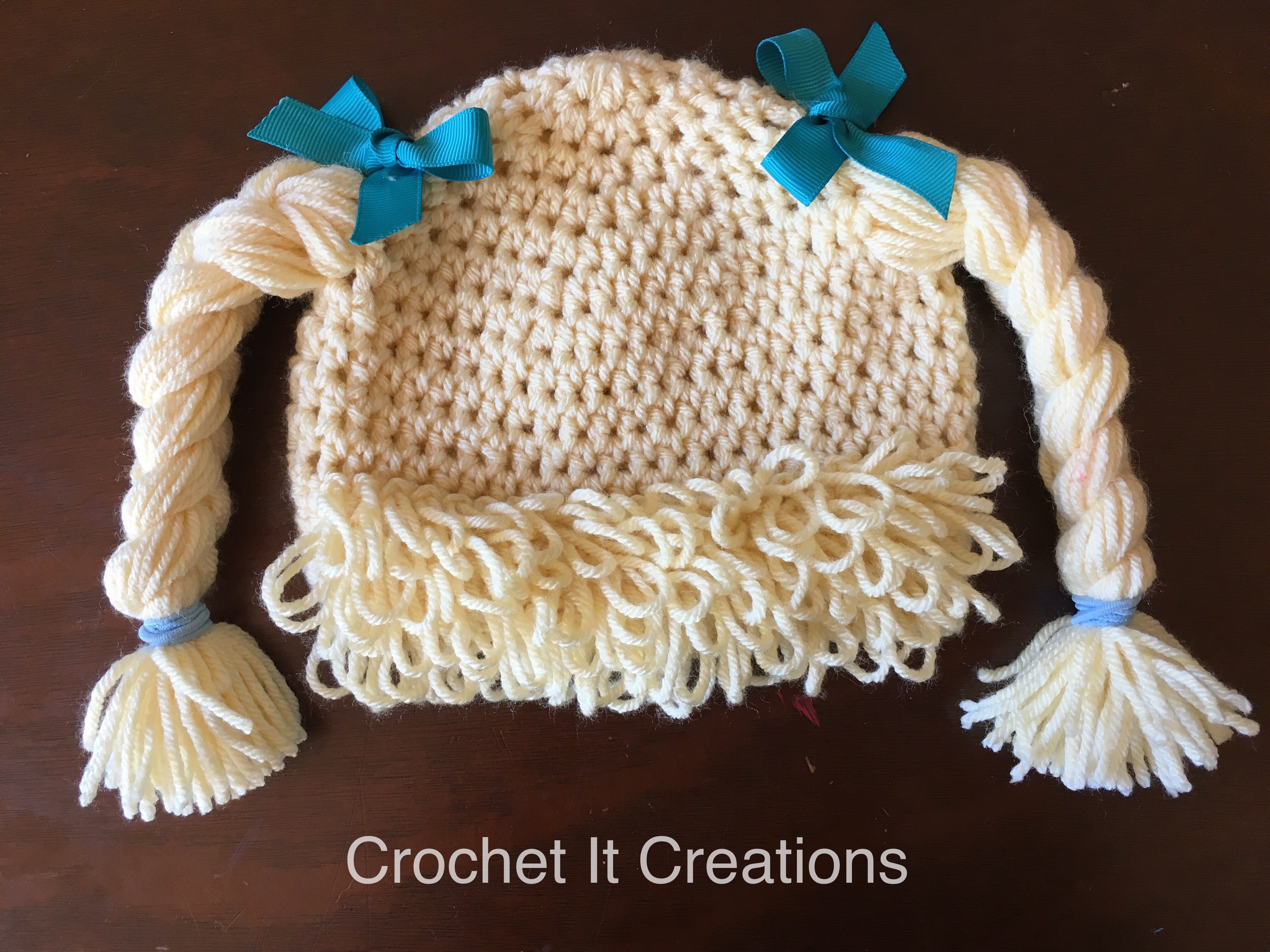 cabbage patch kid crochet hat pattern free