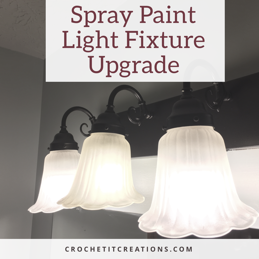 Spray paint outlet light fixture