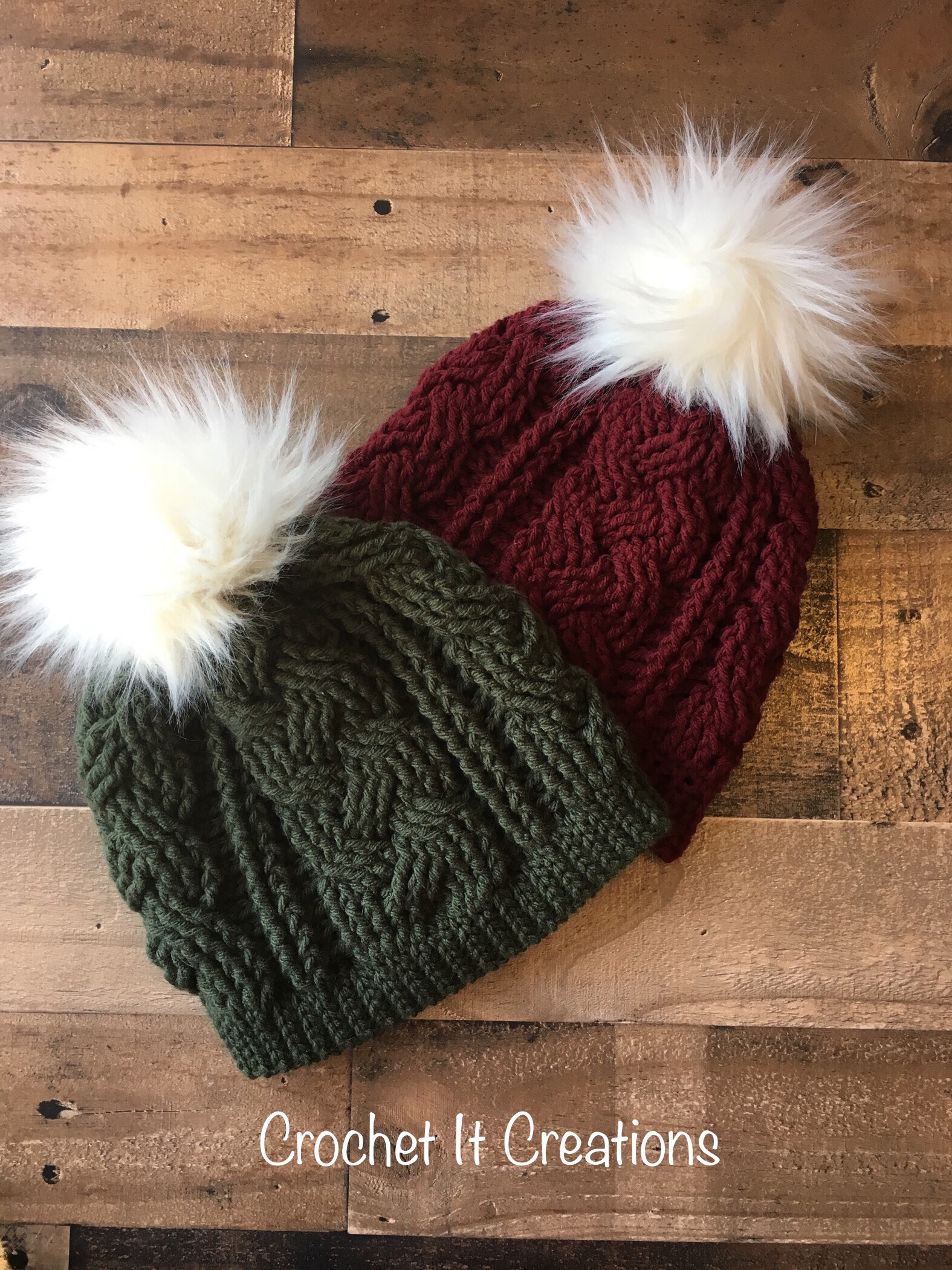 Free knit looking crochet hat pattern