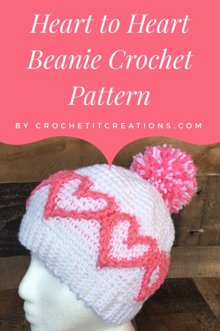 Heart to Heart Beanie Crochet Pattern Crochet It Creations