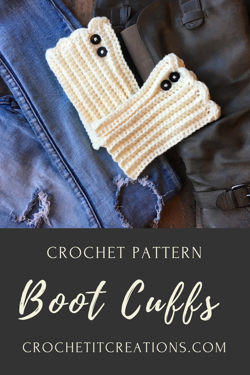 Boot Cuffs Crochet Pattern by Crochet It Creations