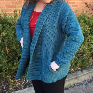 Cameo Cardigan Adult Med/Lg Crochet Pattern - Crochet It Creations