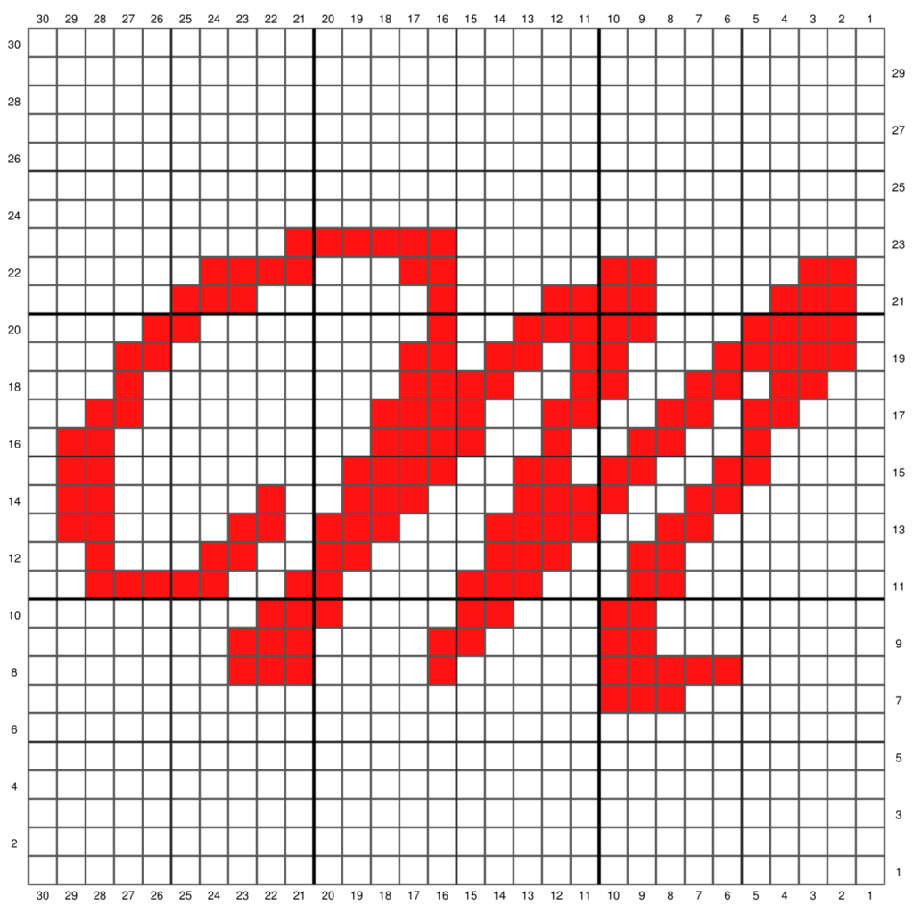 Monogram Script Letter D C2C Crochet Pattern PDF Graph & -  Norway