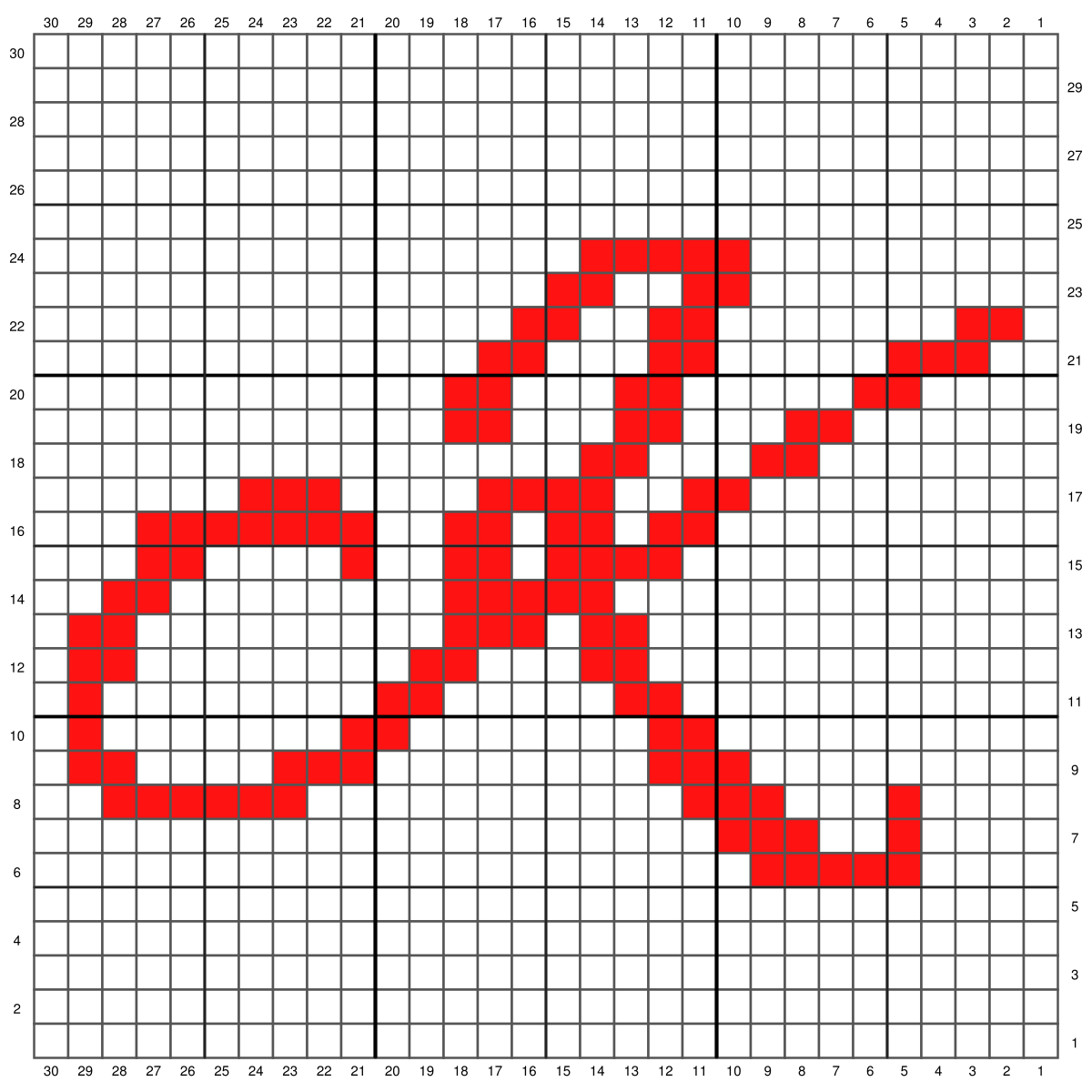 Initial Washcloth Crochet Graph Pattern Crochet It Creations