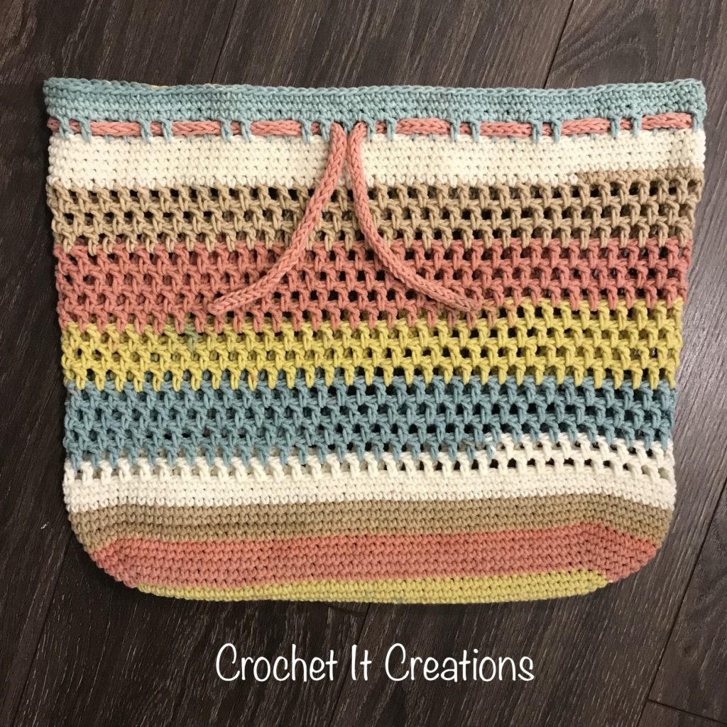 crochet carry all bag