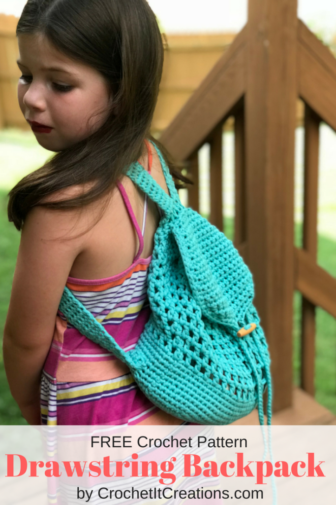 How To Crochet A Drawstring Backpack – Mama In A Stitch