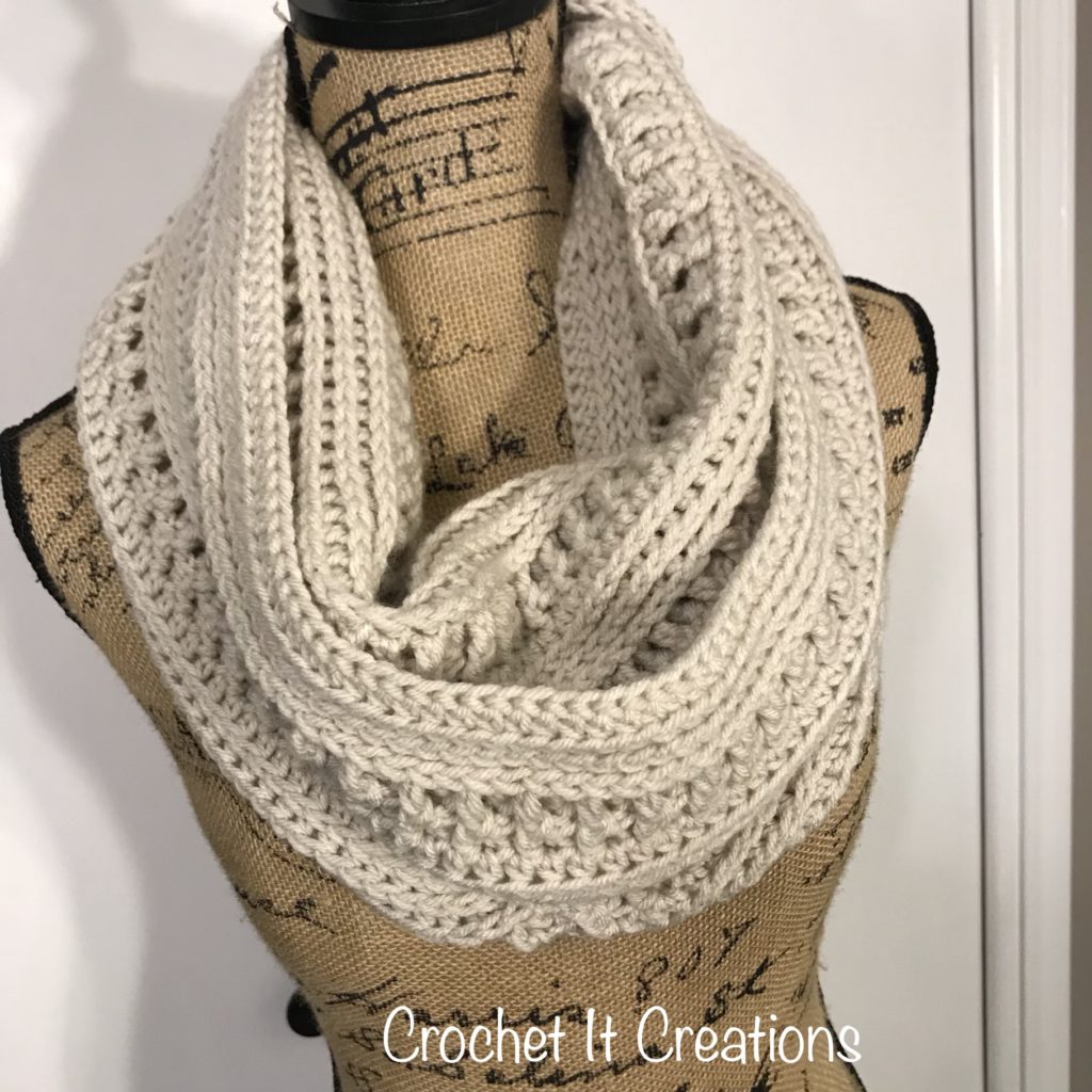 Free Ana Infinity Scarf Crochet Pattern by Crochet It Creations