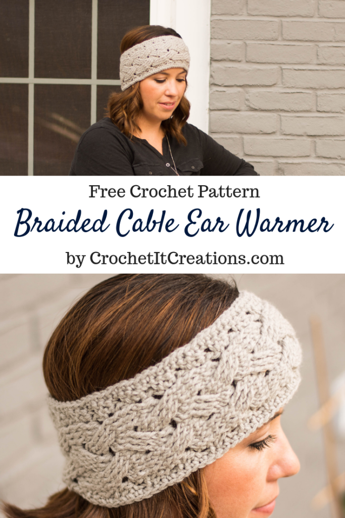 Braided Cable Ear Warmer Crochet Pattern Crochet It Creations