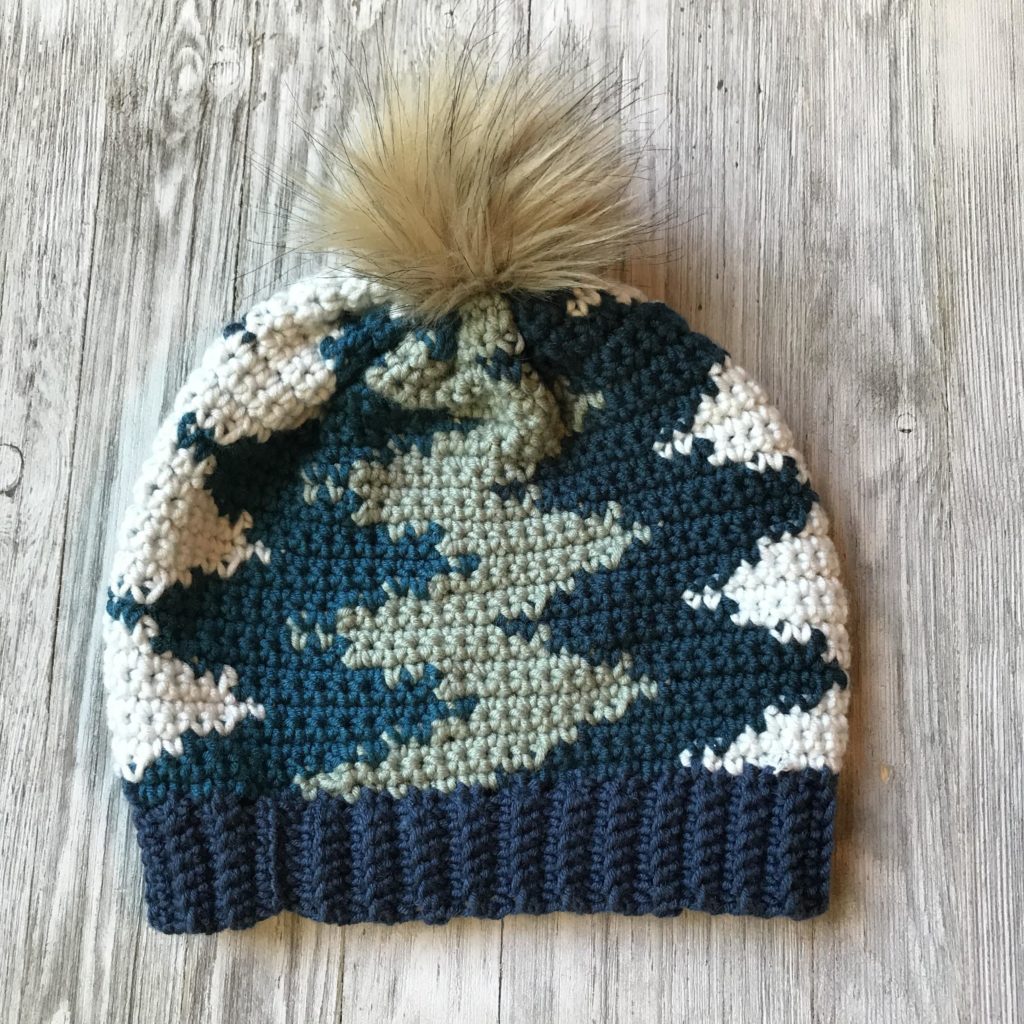 Vertical Chevron Beanie Crochet Pattern - Crochet It Creations