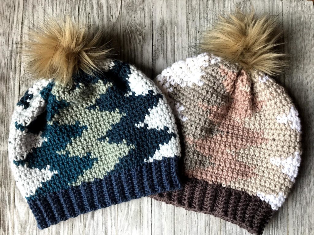 Vertical Chevron Beanie Crochet Pattern - Crochet It Creations