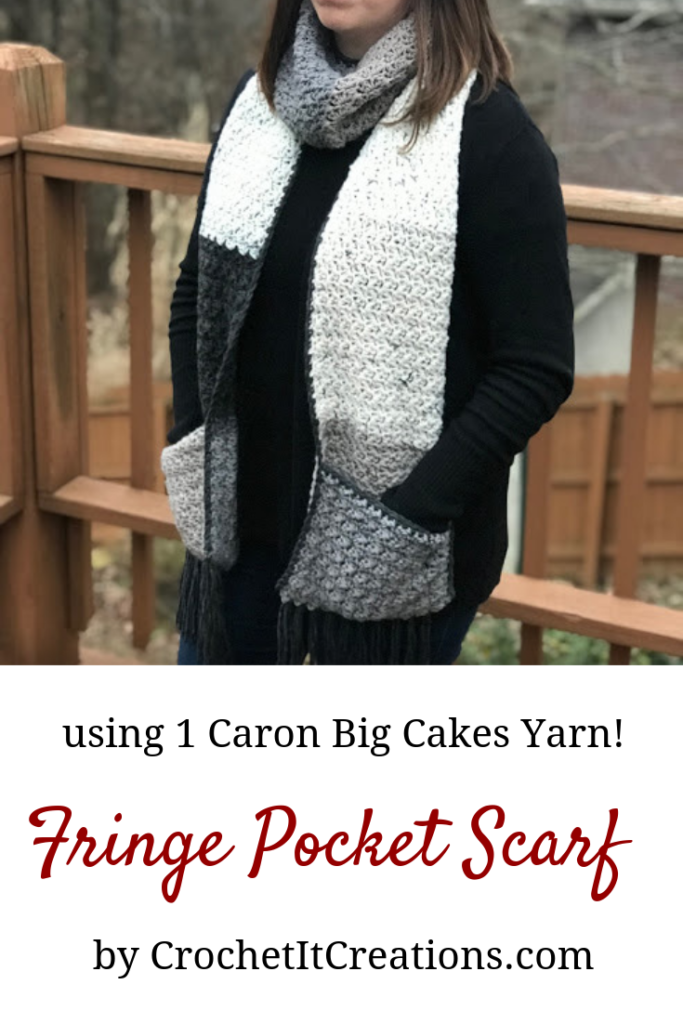 crochet pocket scarf free pattern