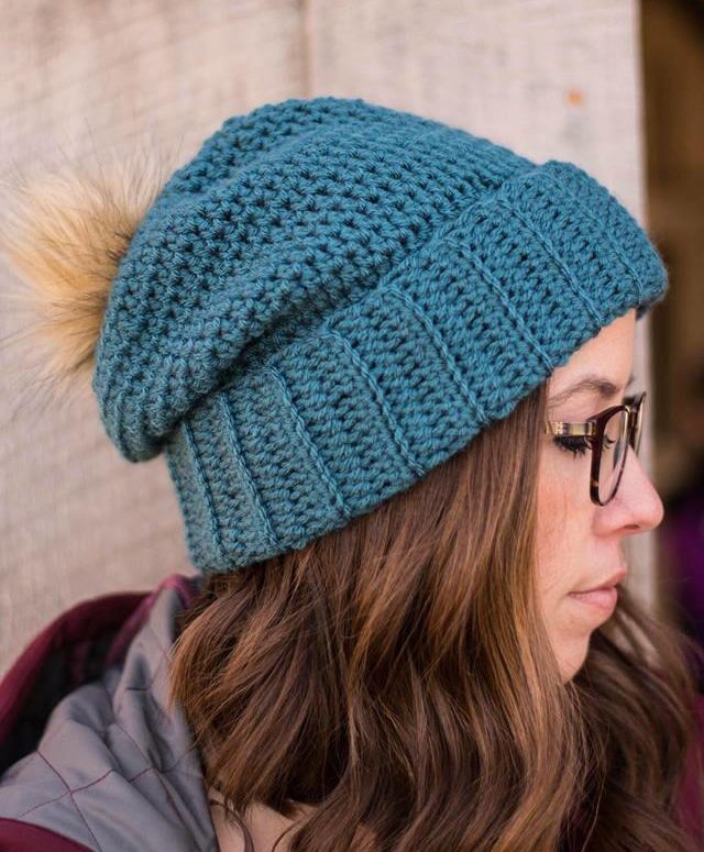 Slouchy Crochet Beanie Pattern by Crochet It Creations