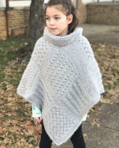 Child Size Square Sampler Poncho Crochet Pattern - Crochet It Creations