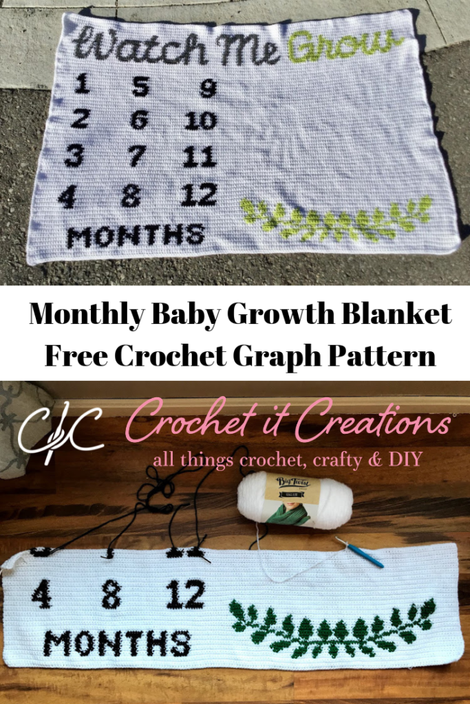 Baby Monthly Growth Blanket Crochet Pattern - Crochet it ...
