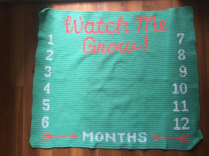 crochet milestone blanket