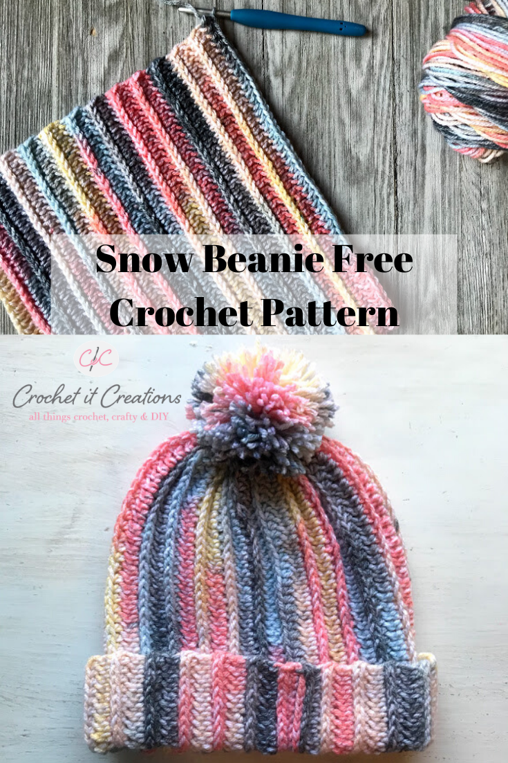 The Snow Beanie Crochet Pattern - Crochet It Creations