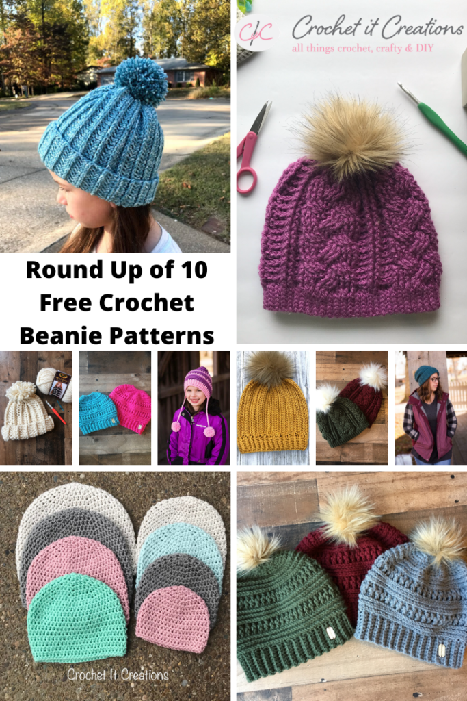 10 Free Crochet Beanie Patterns Crochet It Creations