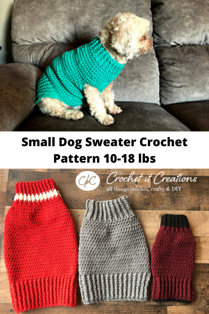 free crochet dog sweater with legs