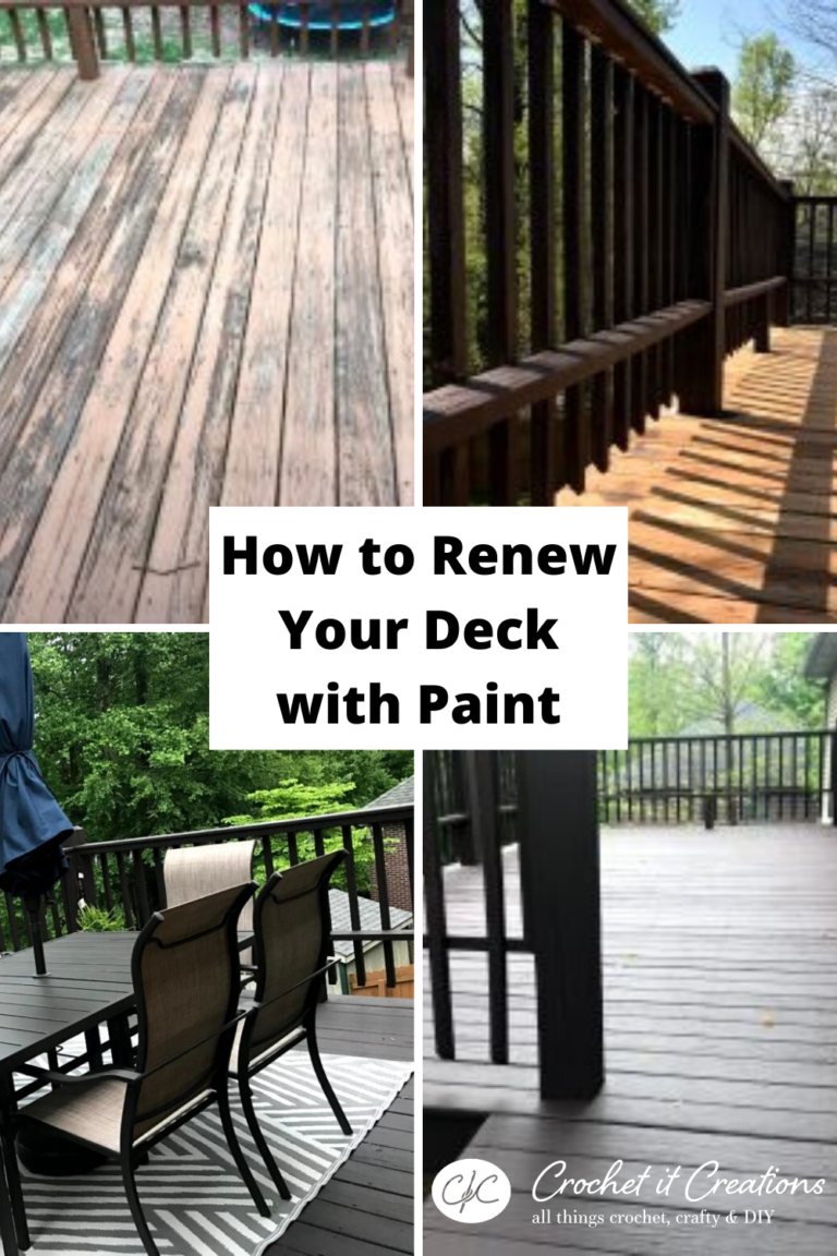 How to Paint a Wooden Deck - Crochet It Creations