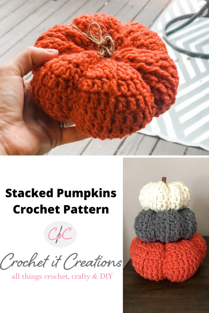 Stacked Pumpkin Decoration Crochet Pattern Crochet It Creations