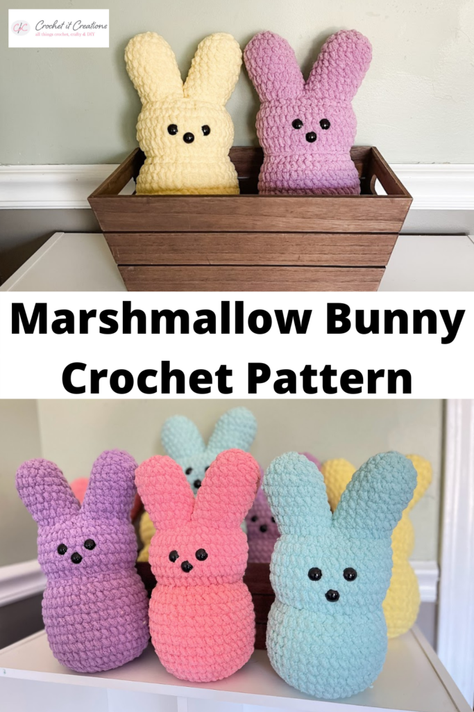 Marshmallow Bunny Crochet Pattern - Crochet It Creations